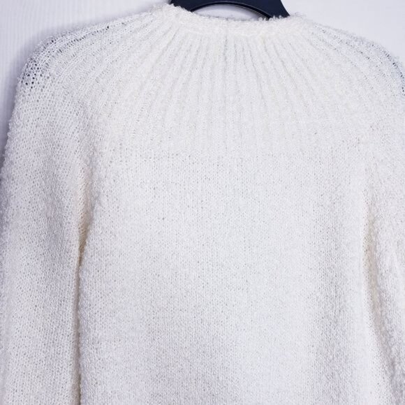 Vintage Northern Isles Cream Knit Open Front Cardigan Sweater Women's Medium - Picture 6 of 9